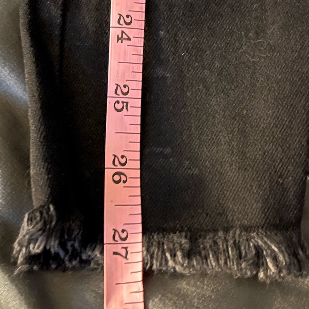 Free People We the free hi rise skinny distressed hem jeans ink black size 26 - Picture 14 of 14